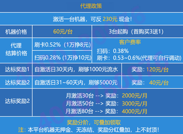 乐刷POS机代理政策